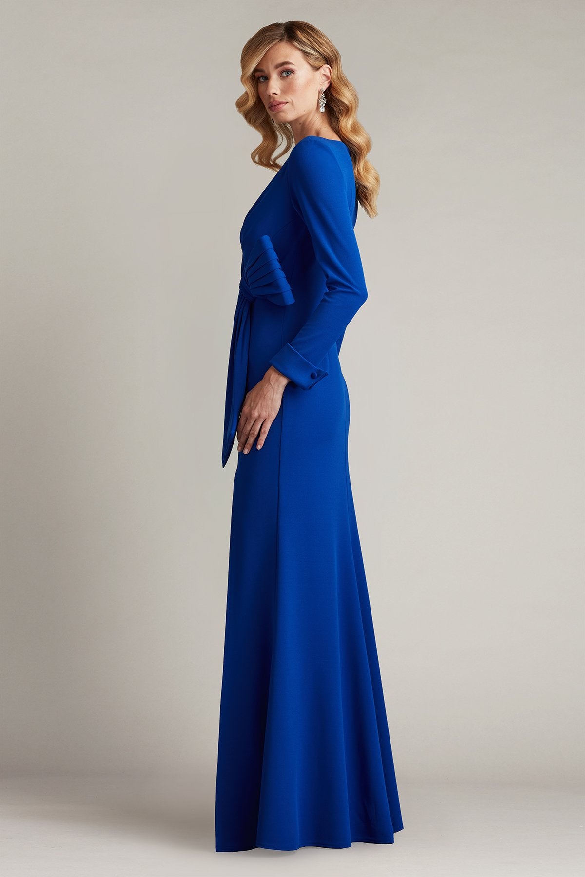 Weldon Draped Half Bow Gown
