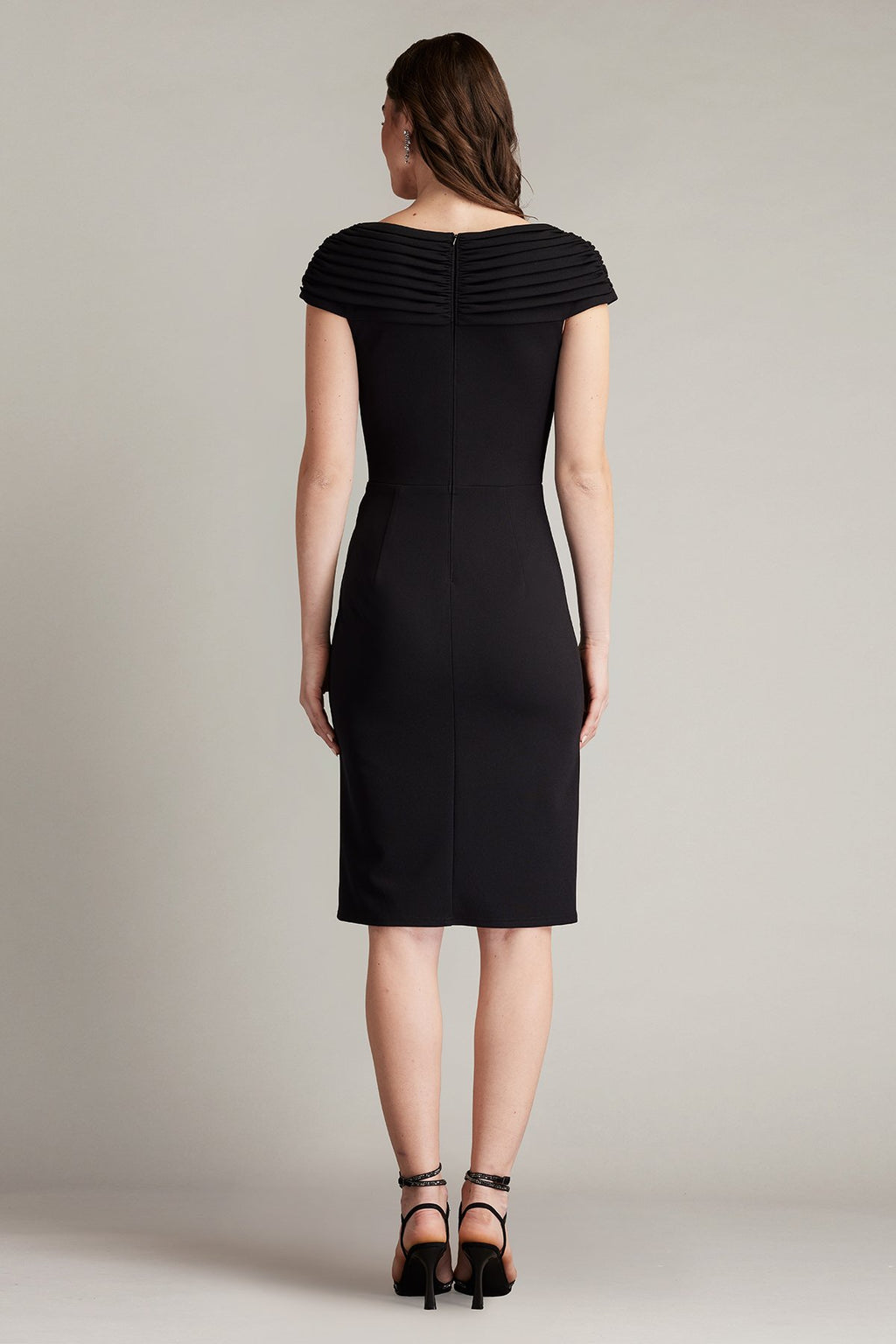 Seton Pleated Drape Cocktail Dress