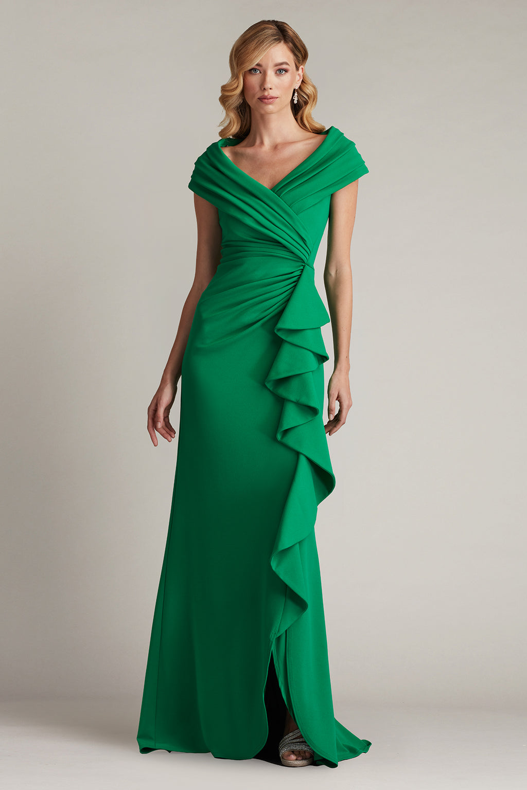 Talise Waterfall Flounce Gown