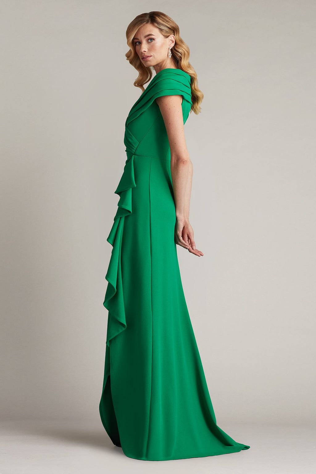Talise Waterfall Flounce Gown