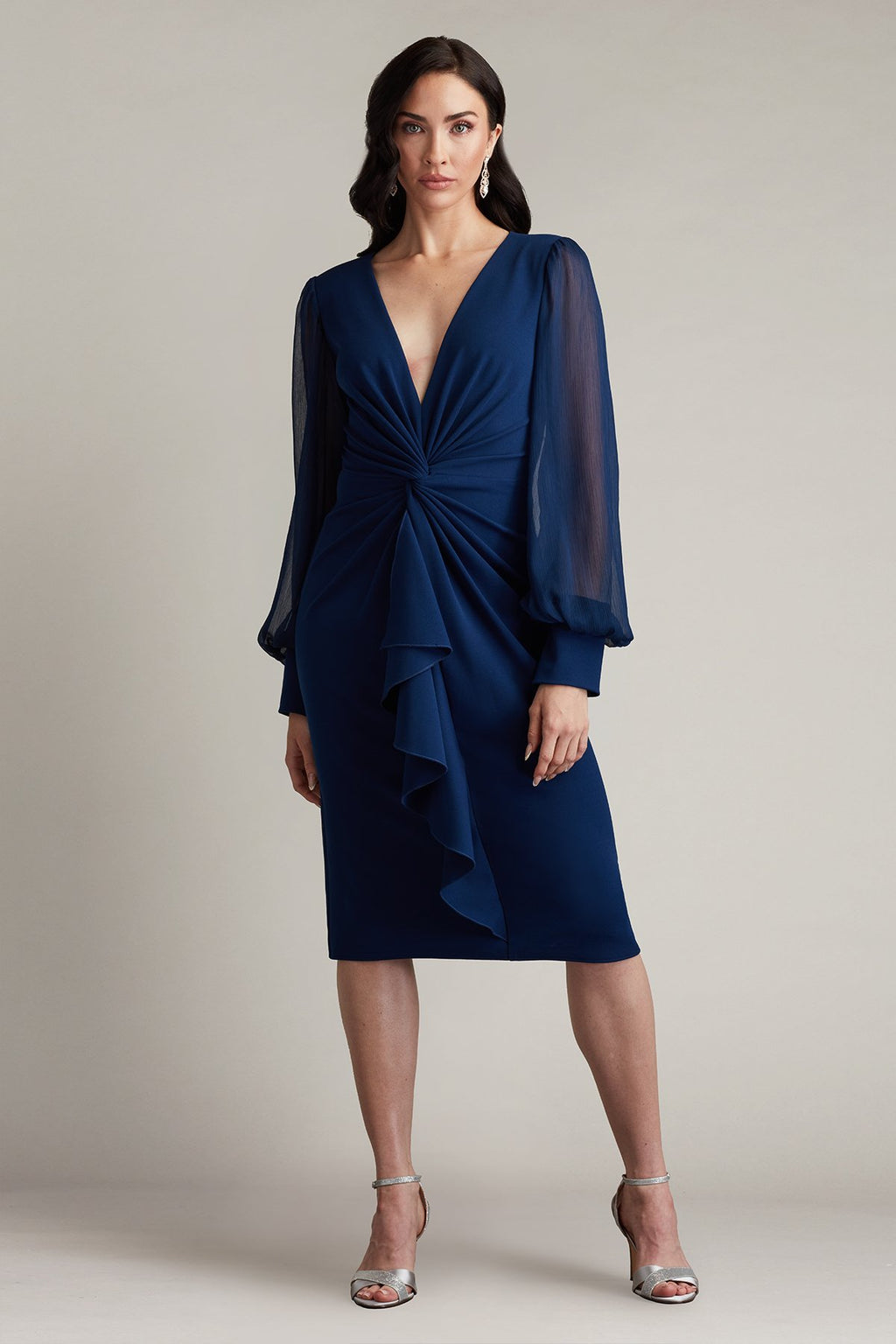 Tyra Twist-Drape Dress