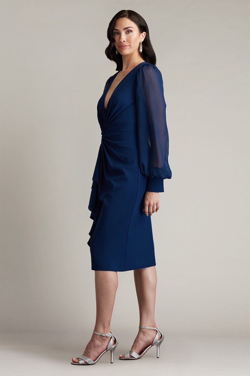 Tyra Twist-Drape Dress
