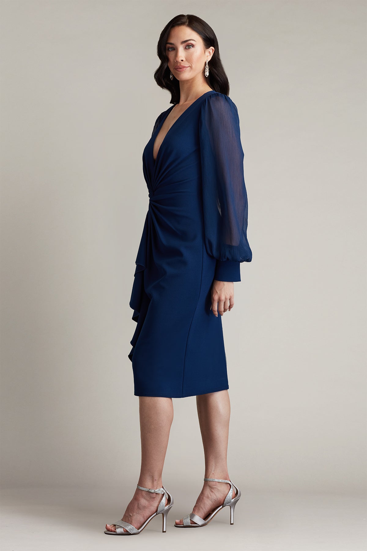 Tyra Twist-Drape Dress