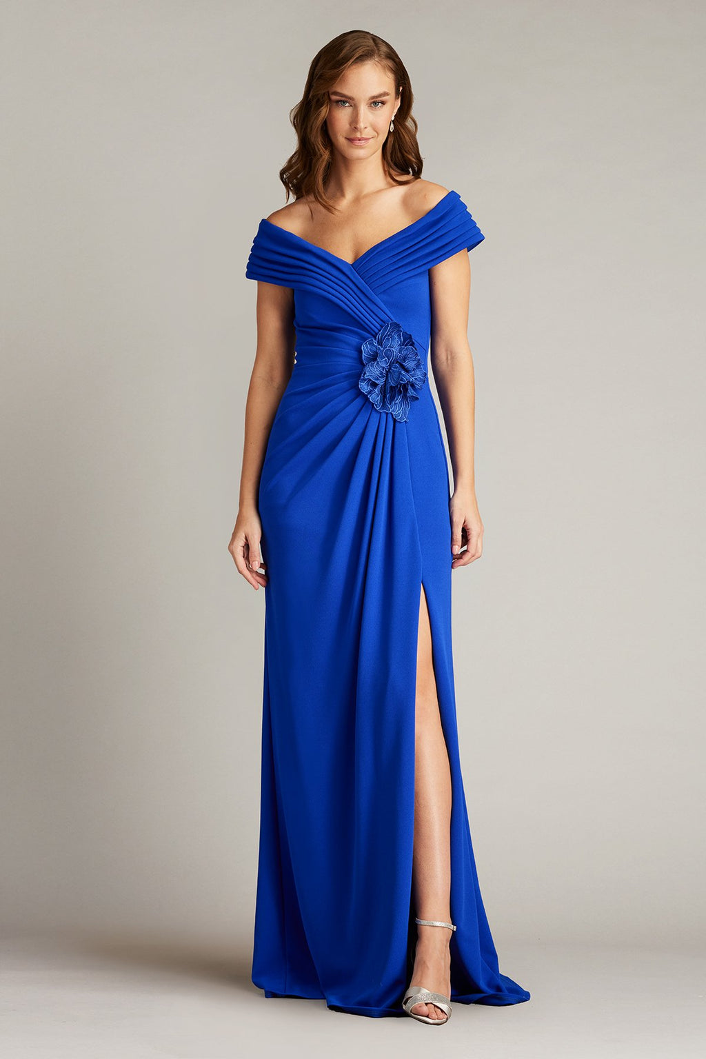 Penn Pleated Drape Gown