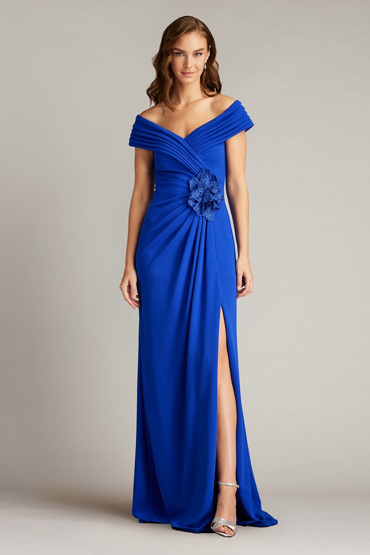 Penn Pleated Drape Gown