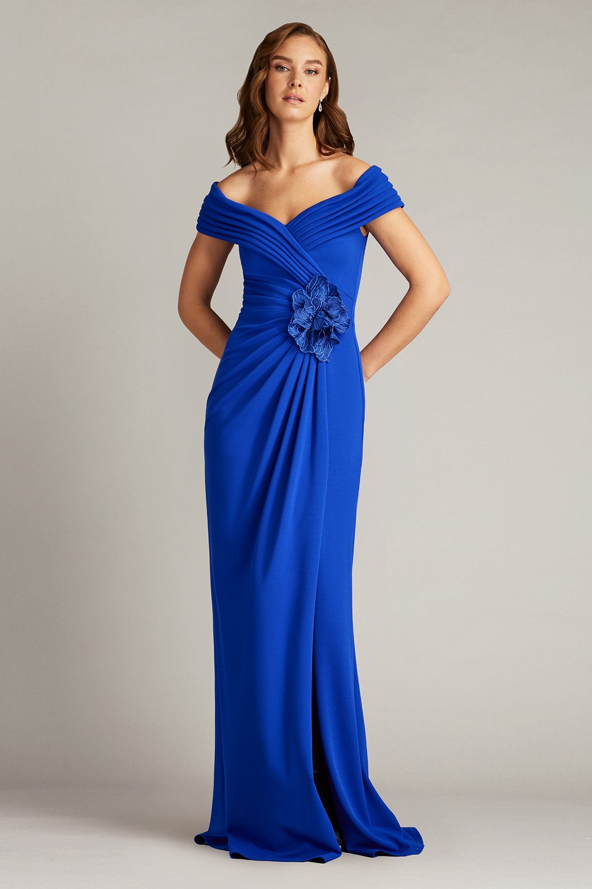 Penn Pleated Drape Gown