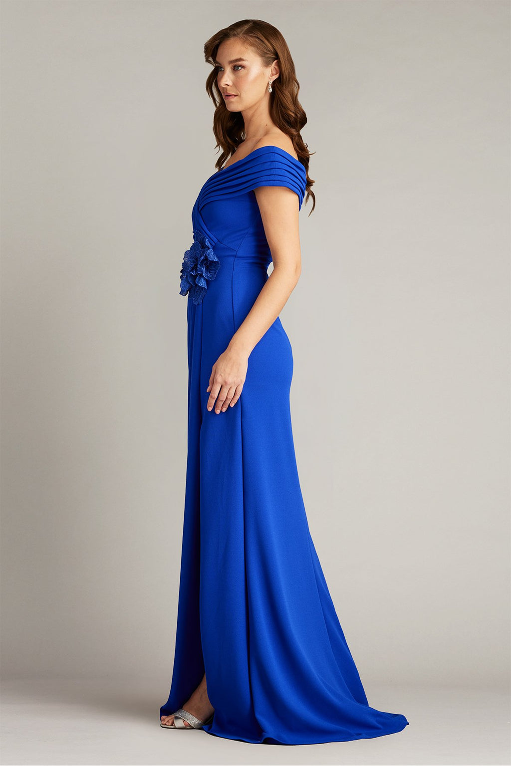 Penn Pleated Drape Gown