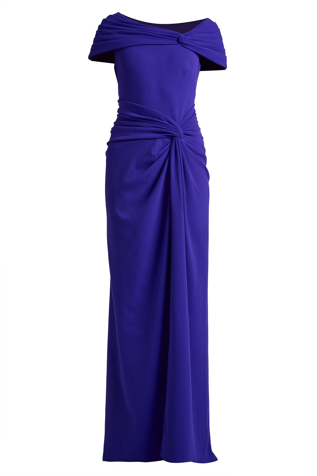 Perkins Asymmetric Draped Gown
