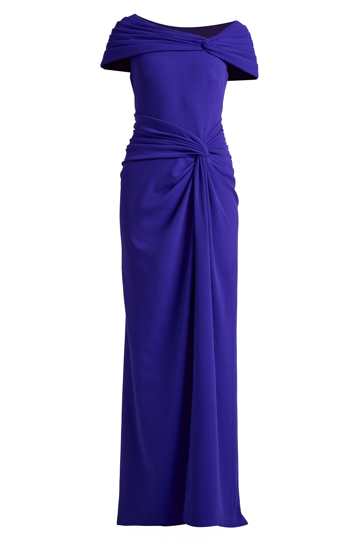 Perkins Asymmetric Draped Gown