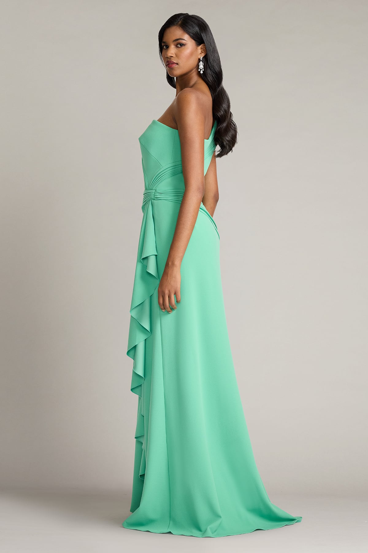 Lune Waterfall Sash Gown