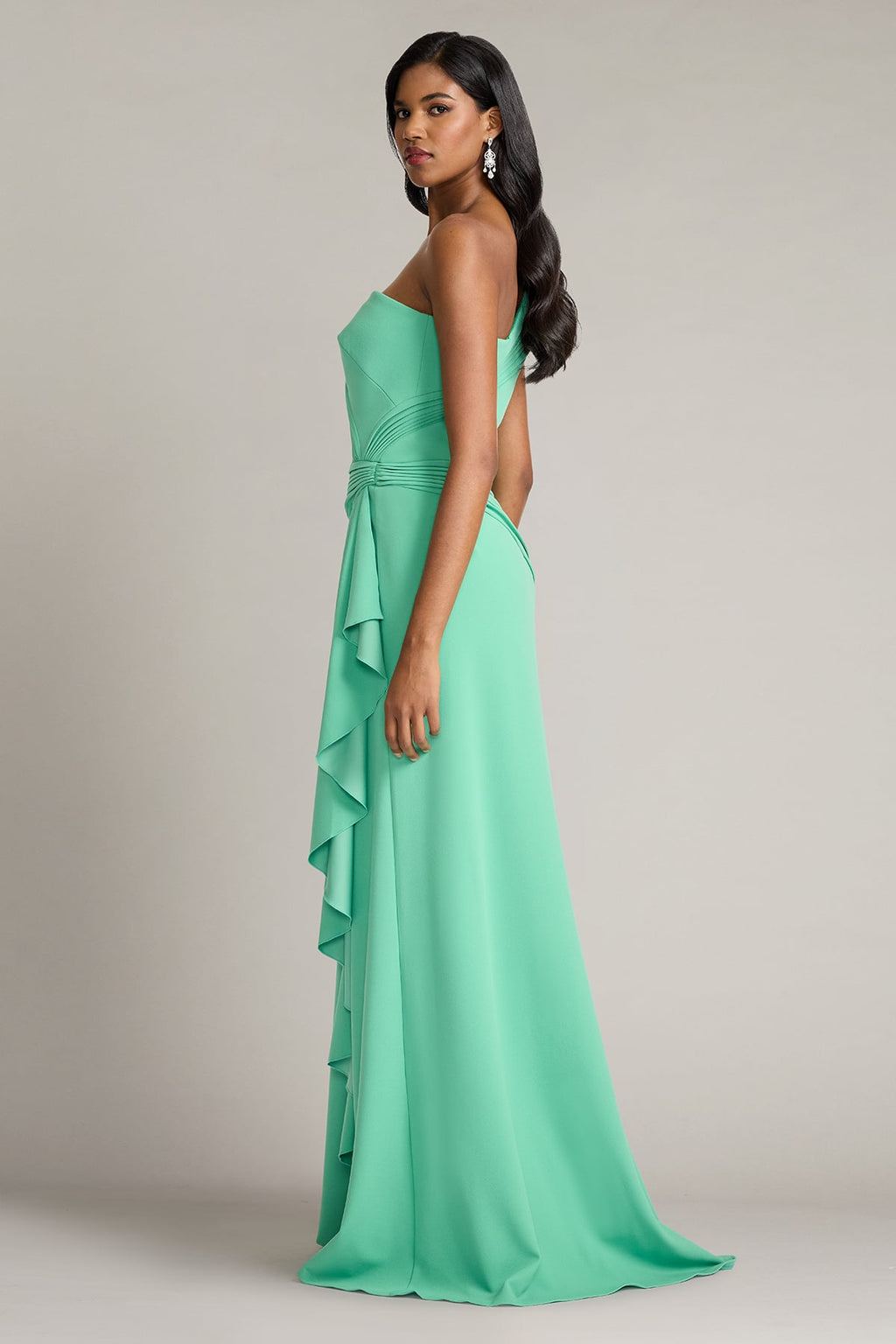 Lune Waterfall Sash Gown