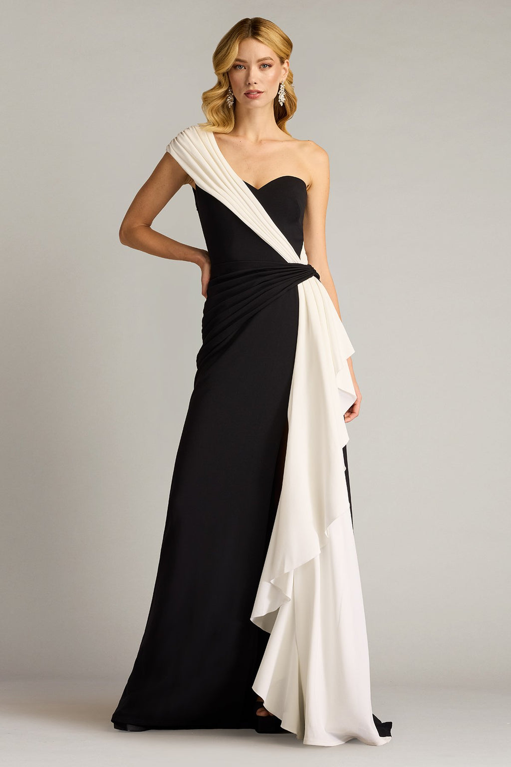 Lune Waterfall Sash Gown