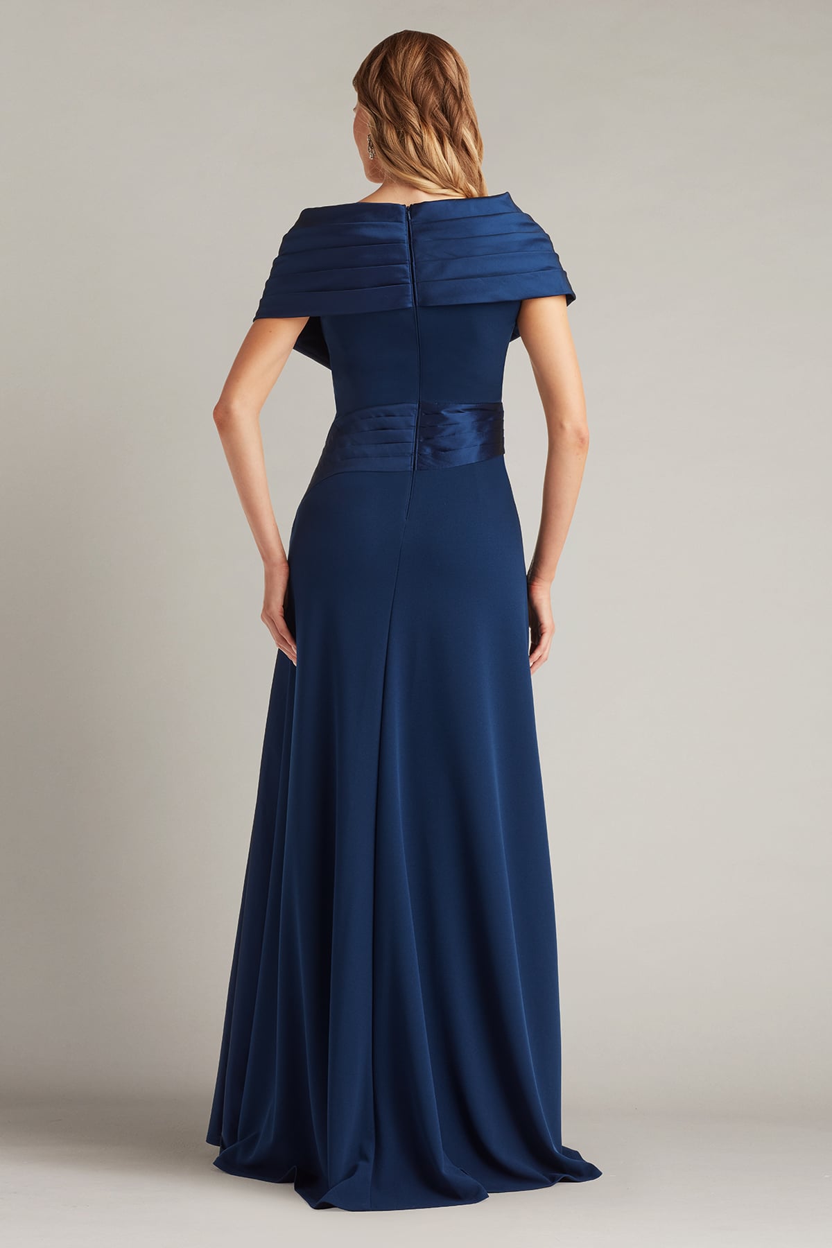 Milica Draped Portrait Collar Gown