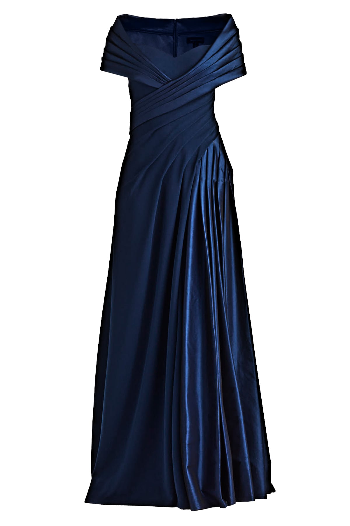 Milica Draped Portrait Collar Gown