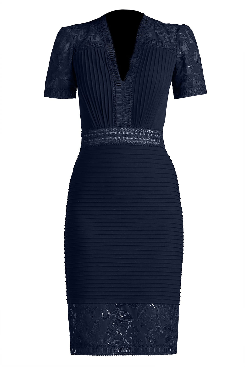Brone Illusion Lace Cocktail Dress