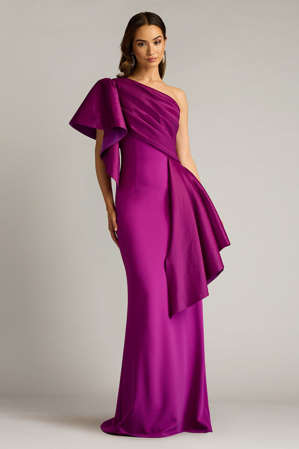 Santa Fe Draped Flounce Gown