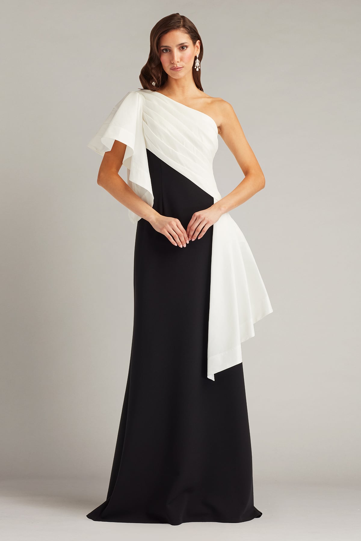 Santa Fe Draped Flounce Gown