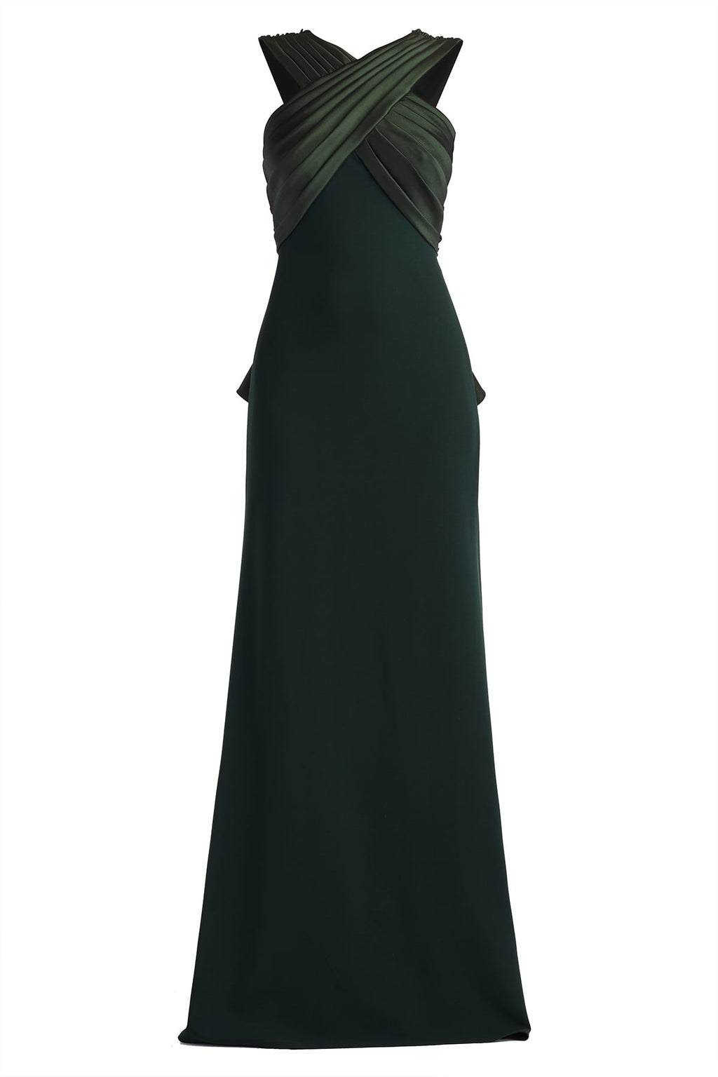 Caro Cascading Halter Gown