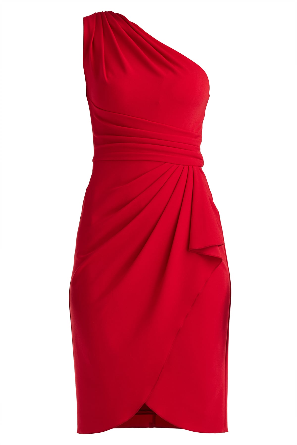Marston One-Shoulder Draped Cocktail Dress