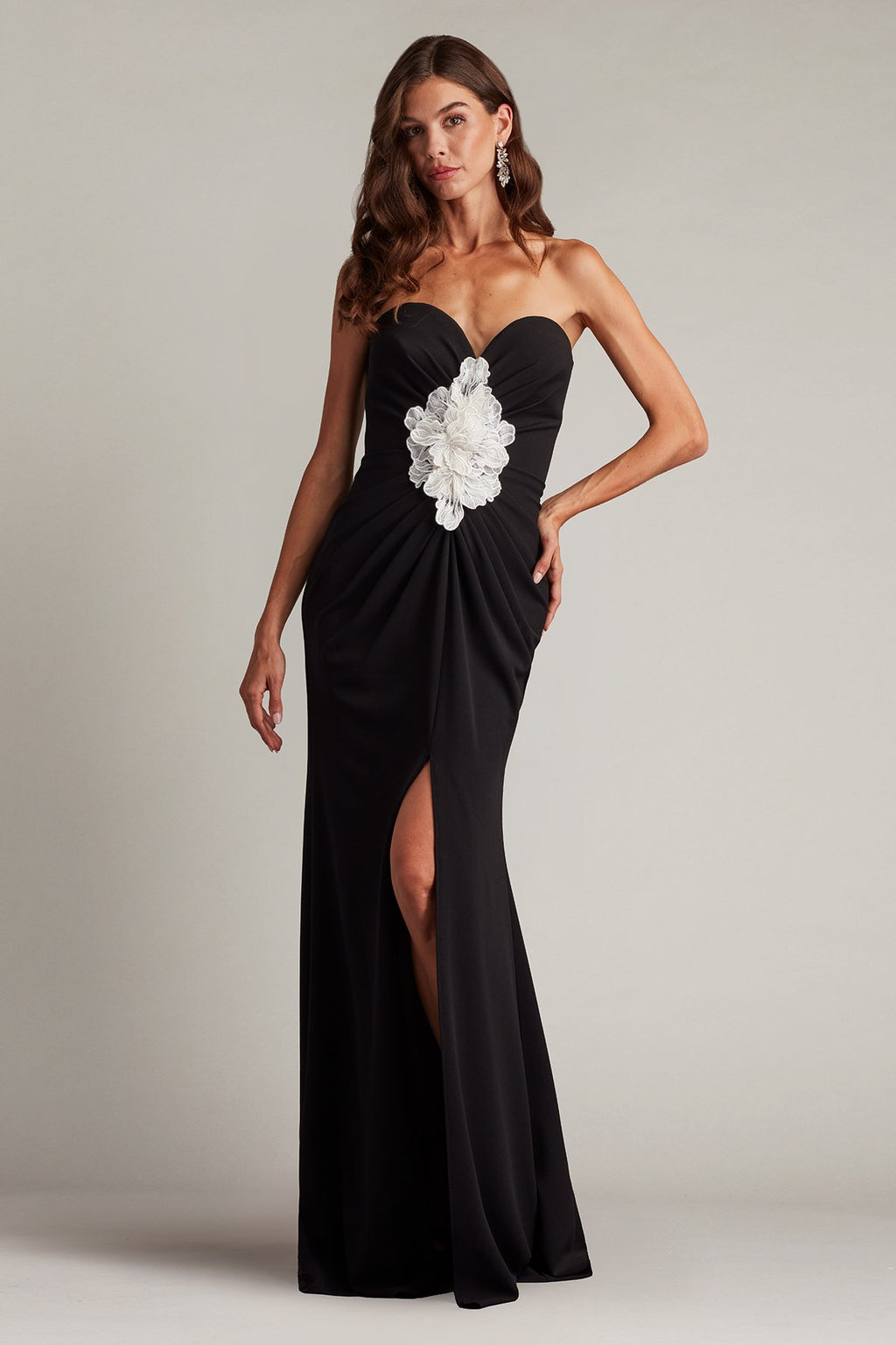 Sirota Center-Front Ruffle Gown