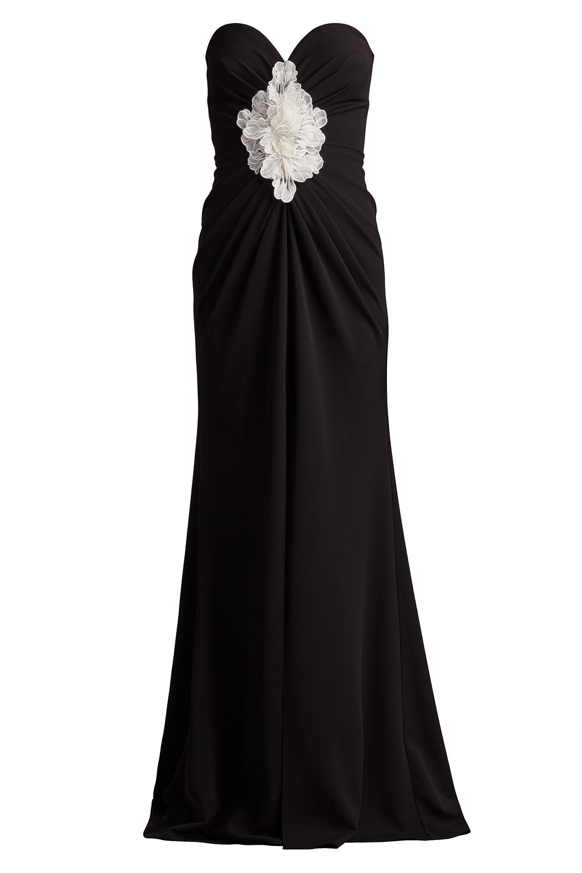 Sirota Center-Front Ruffle Gown