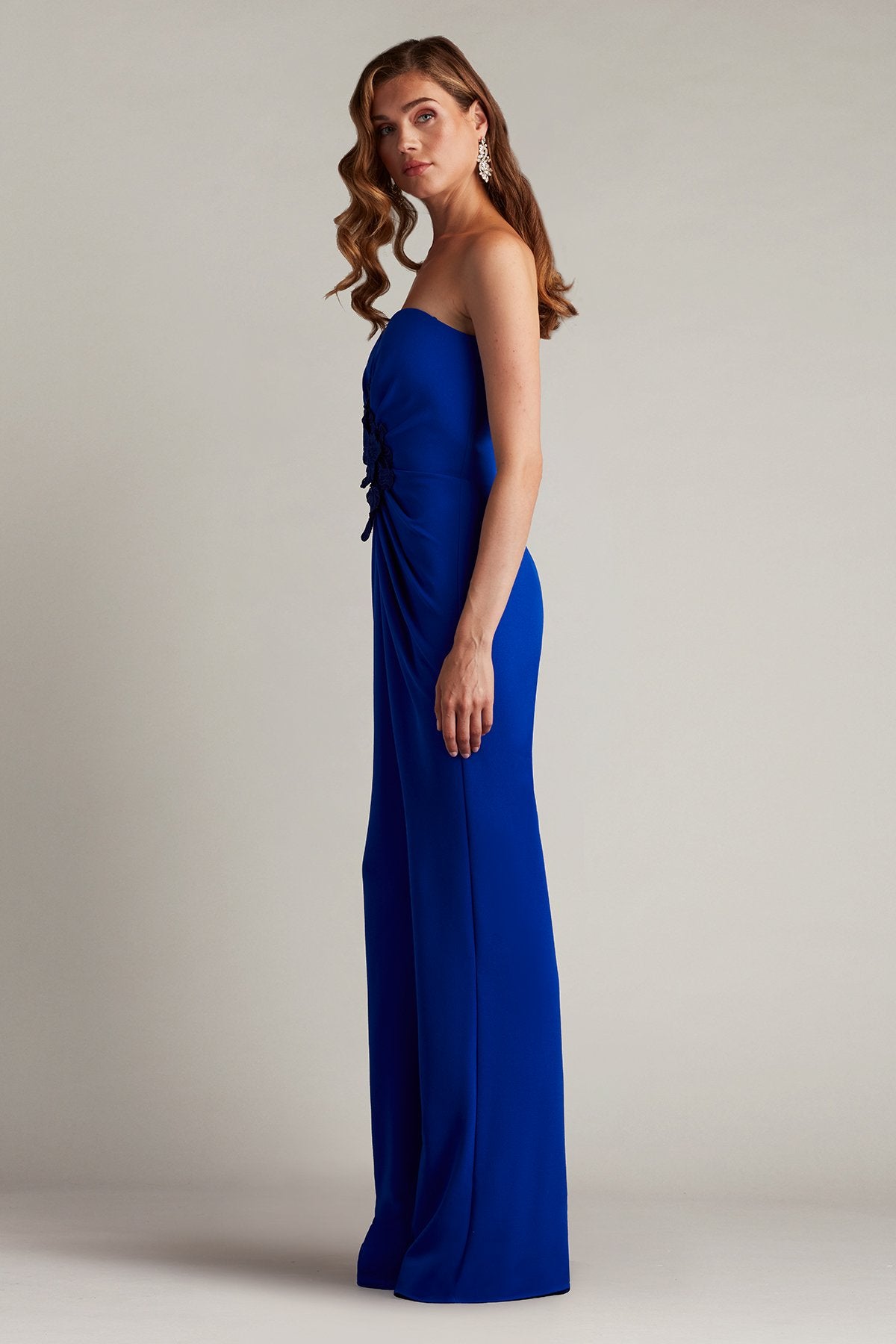 Sirota Center-Front Ruffle Jumpsuit – Tadashi Shoji Official