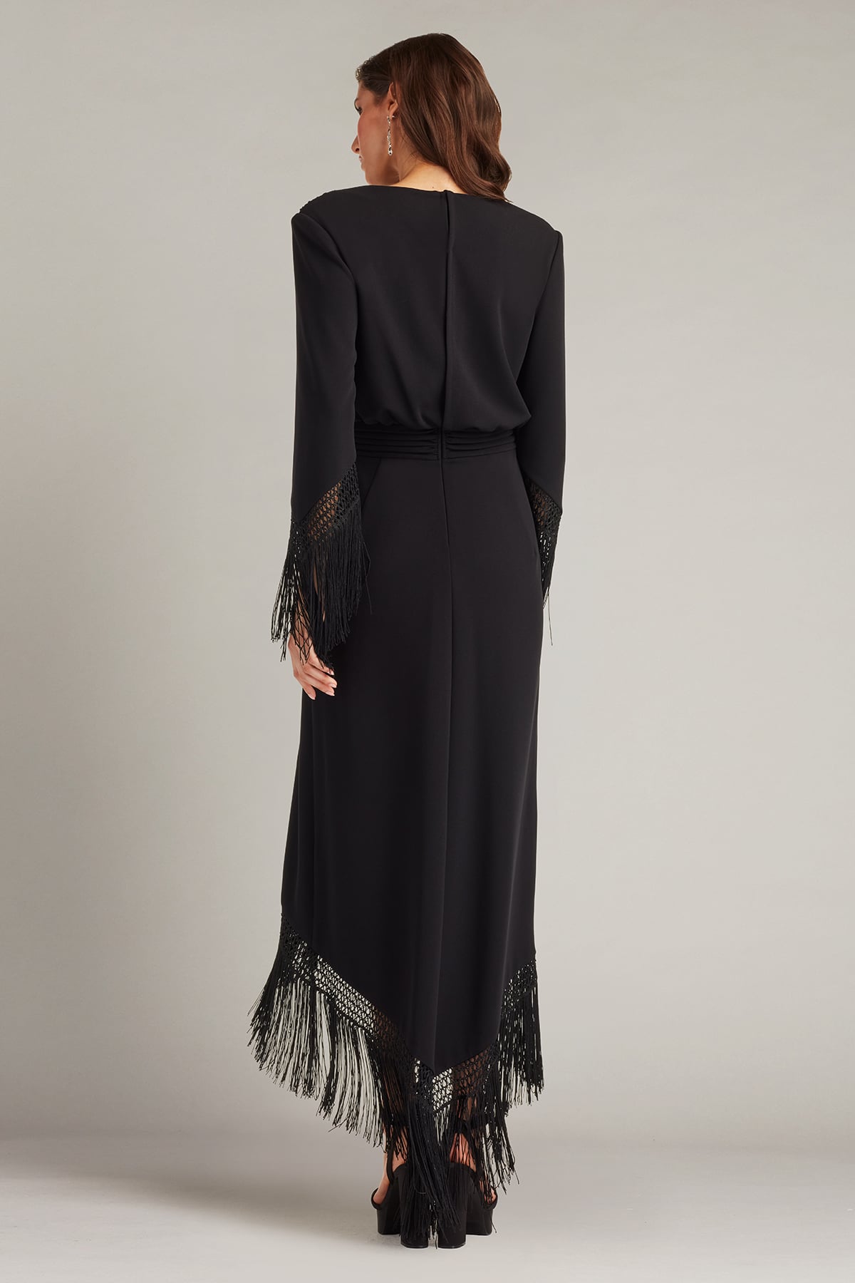 Azie Fringe Midi Dress