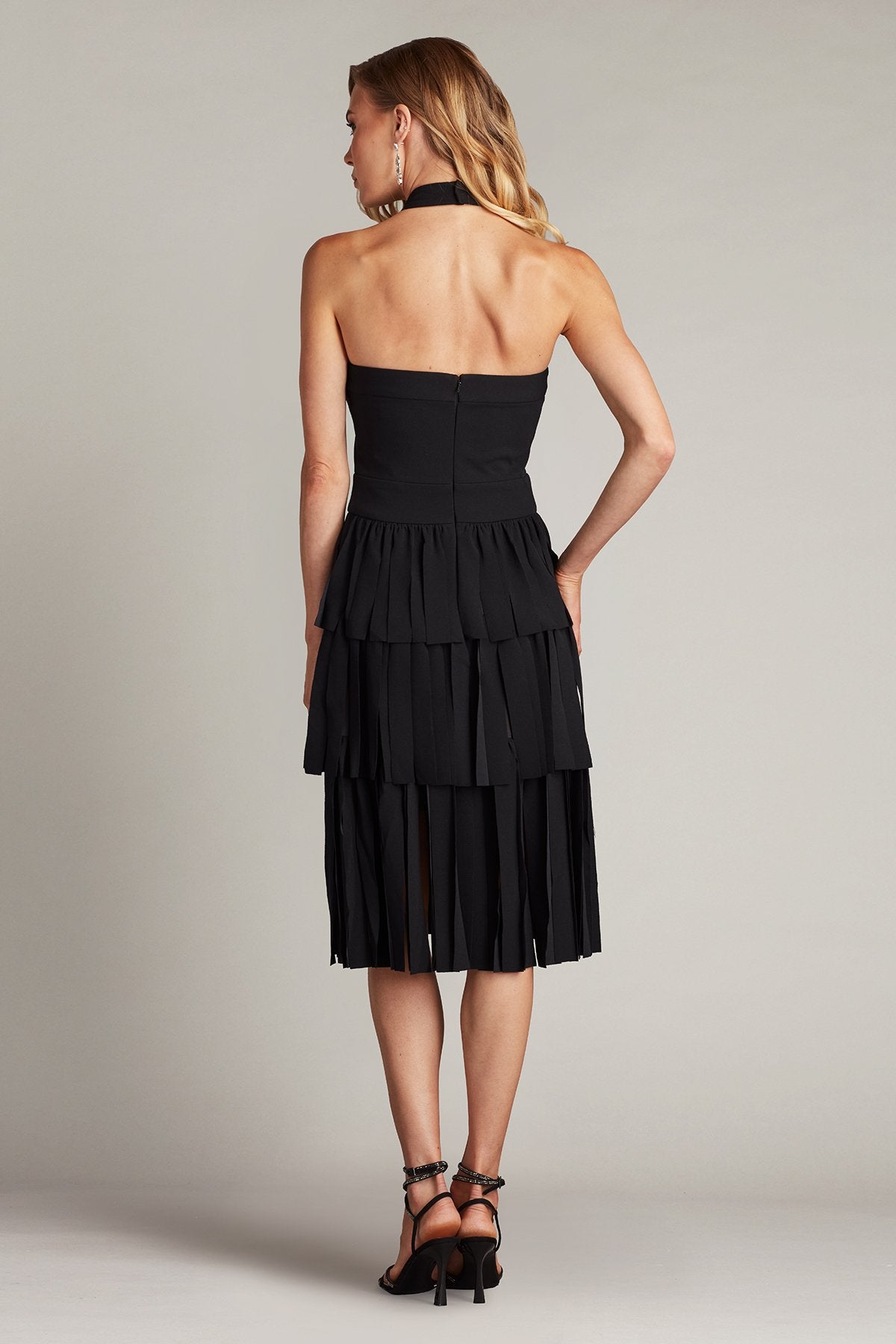 Darla Fringe Halter Dress
