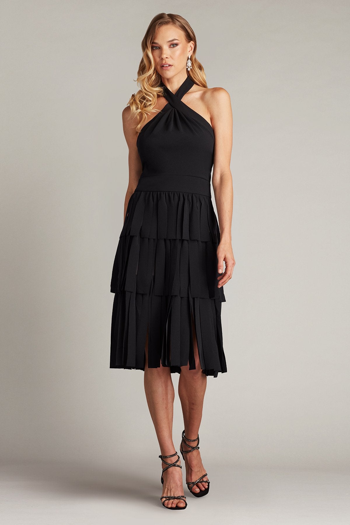 Darla Fringe Halter Dress