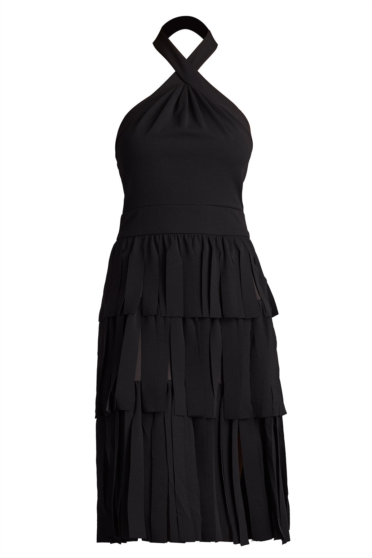 Darla Fringe Halter Dress