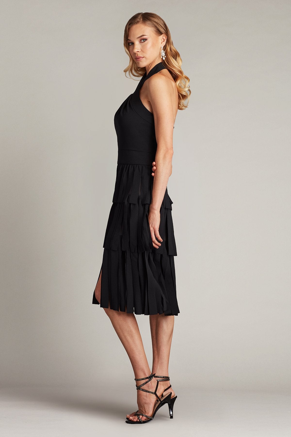 Darla Fringe Halter Dress