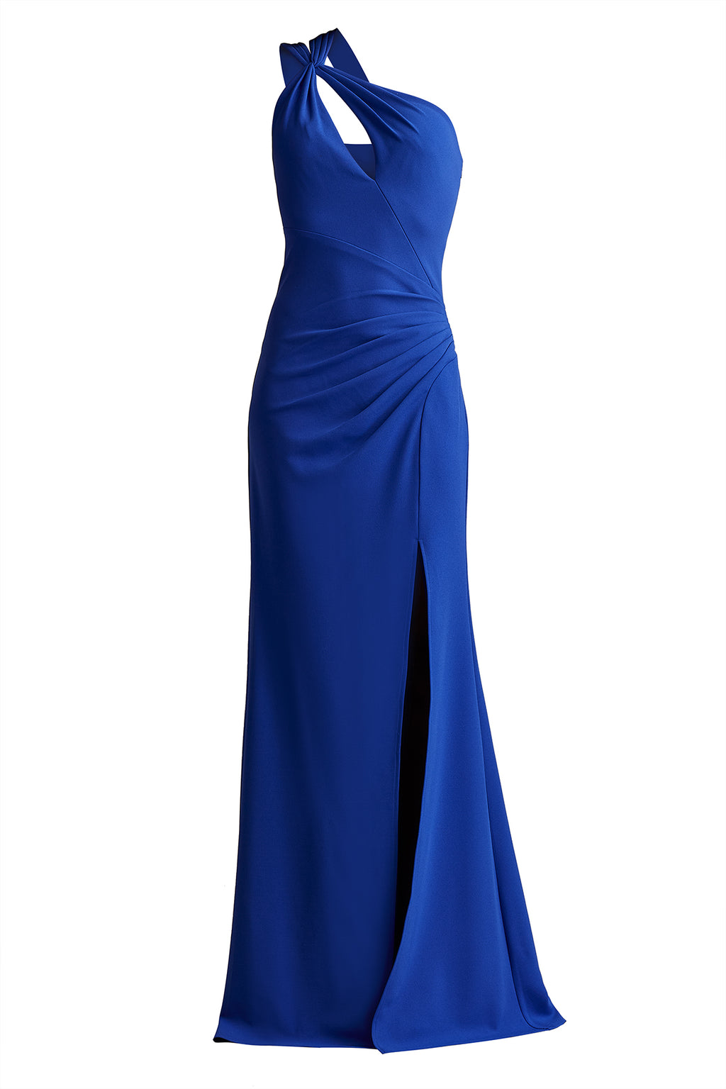 Viveca One-Shoulder Keyhole Gown