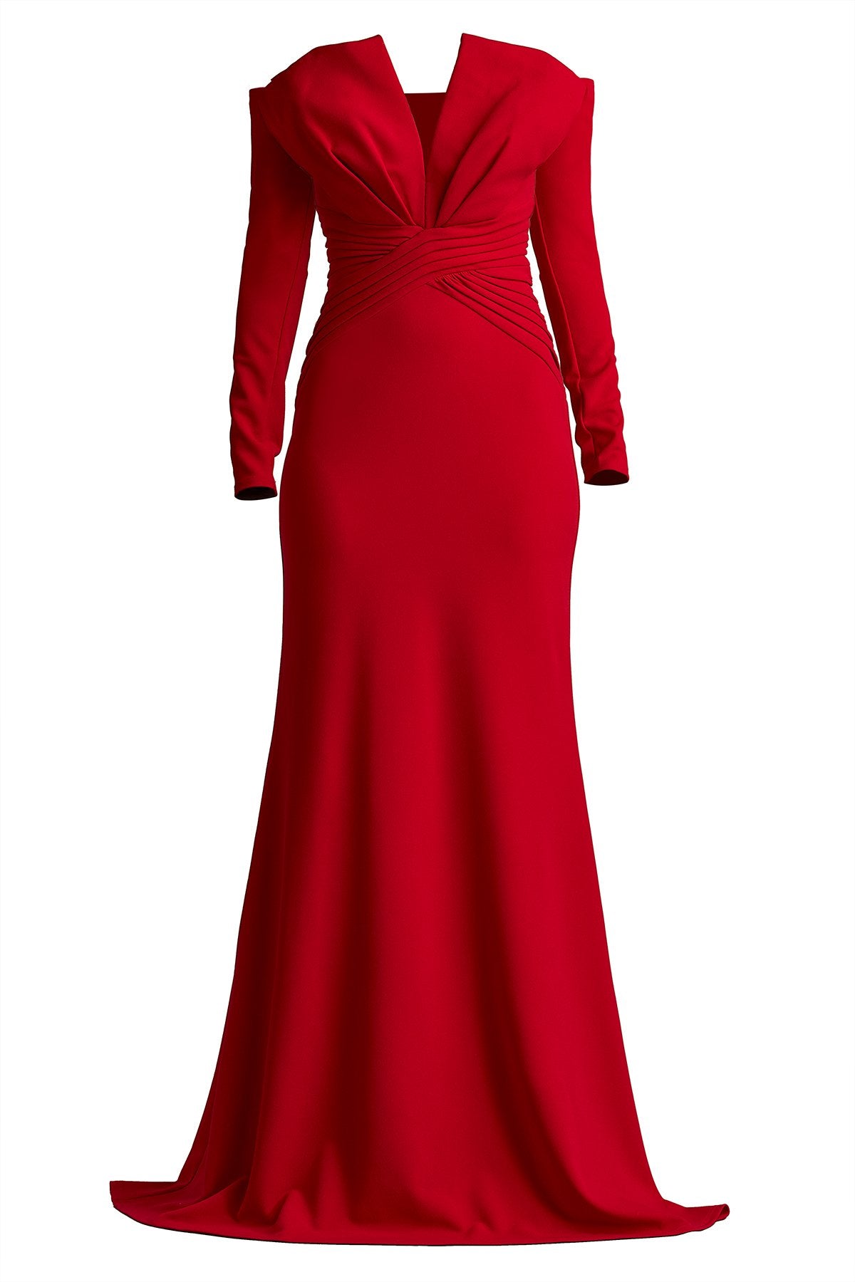 Leona V-Pleat Gown