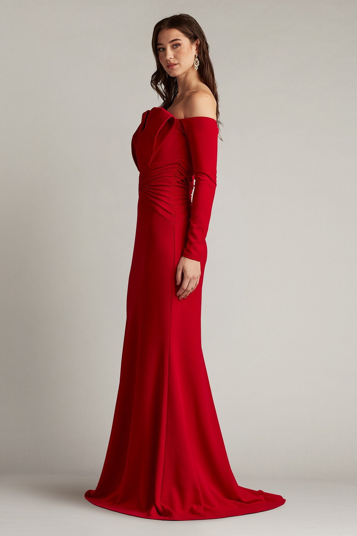 Leona V-Pleat Gown