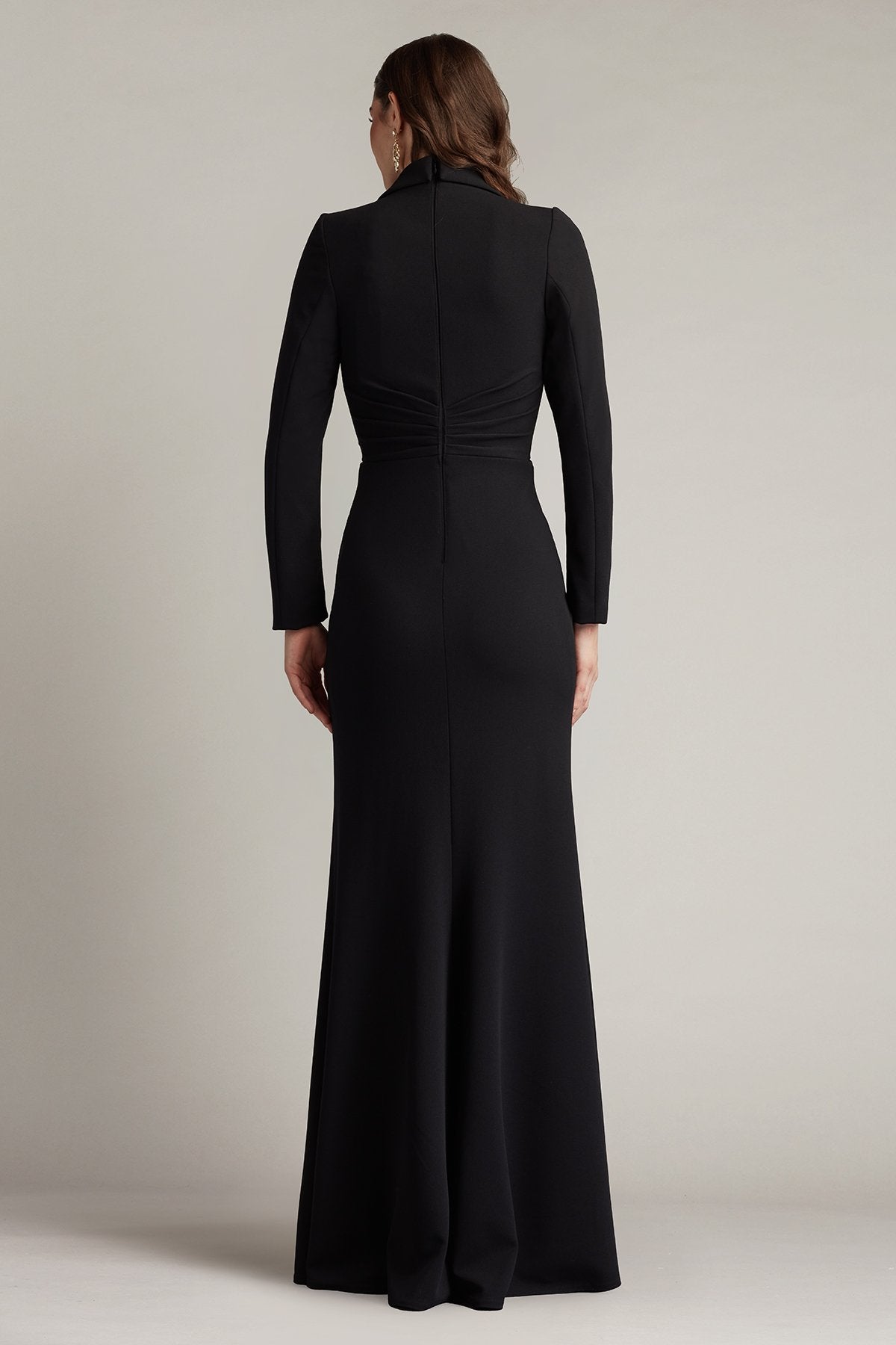 Ardela Center Front Ruffle Gown – Tadashi Shoji Official Online Boutique