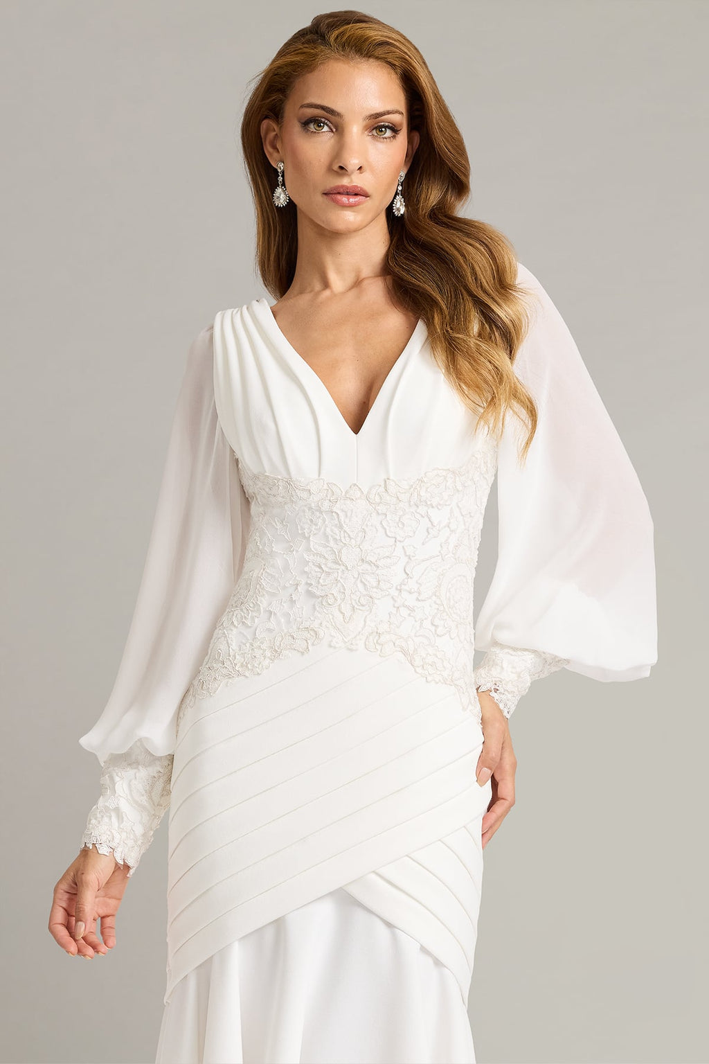 Kalina Blouson Sleeve High-Low Dress