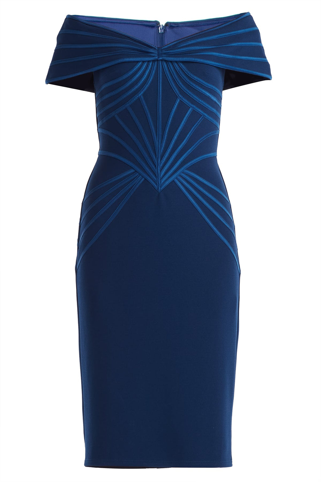 Meridian Sundial Off-Shoulder Dress