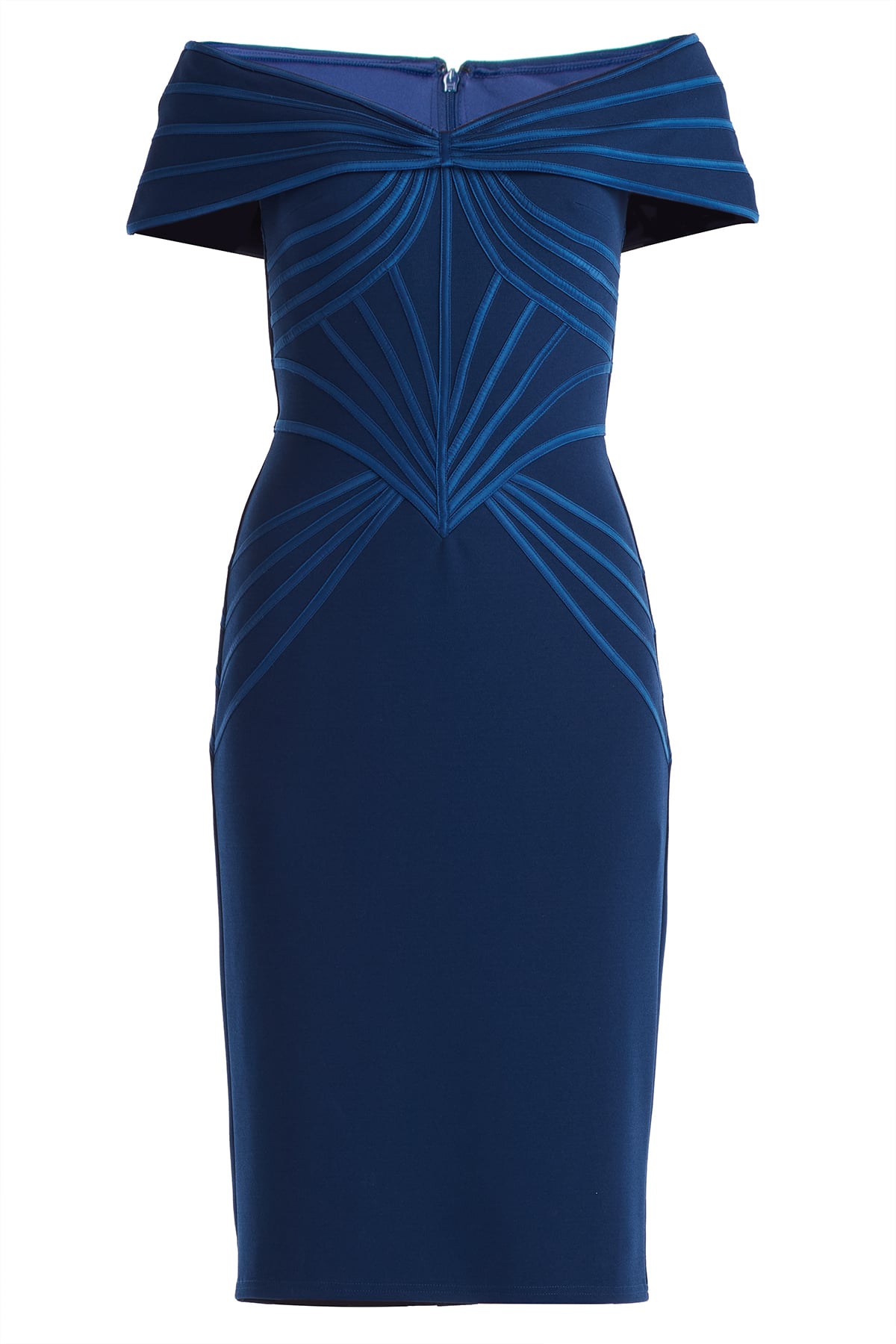 Meridian Sundial Off-Shoulder Dress