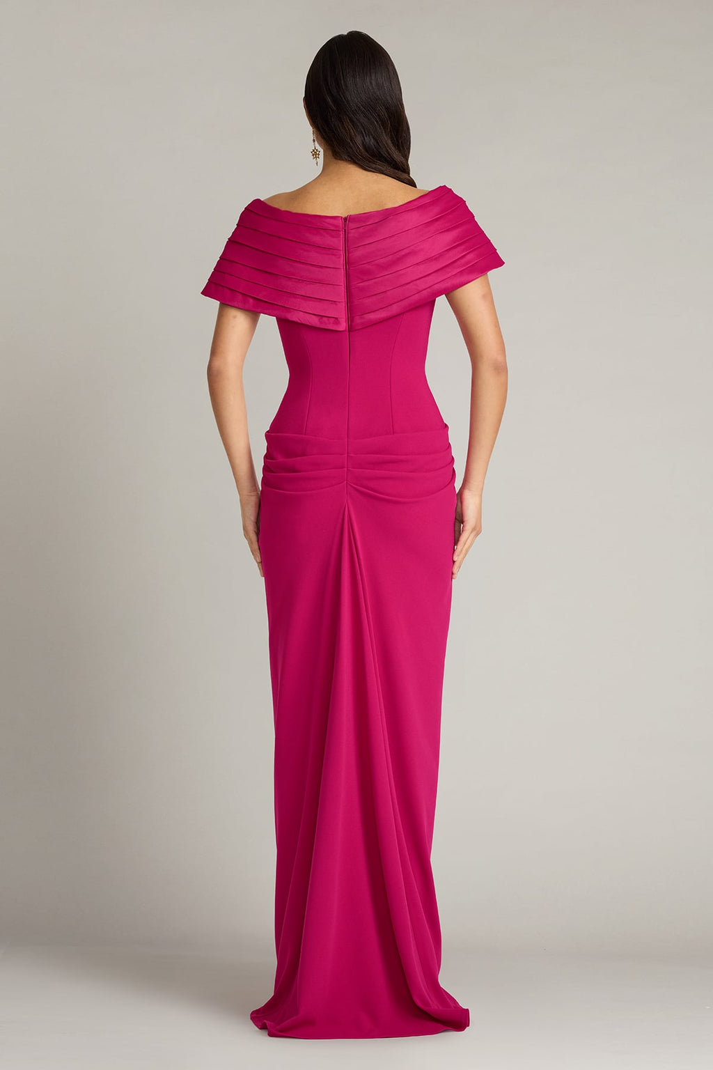 Seraphine Pleated Portrait Collar Gown