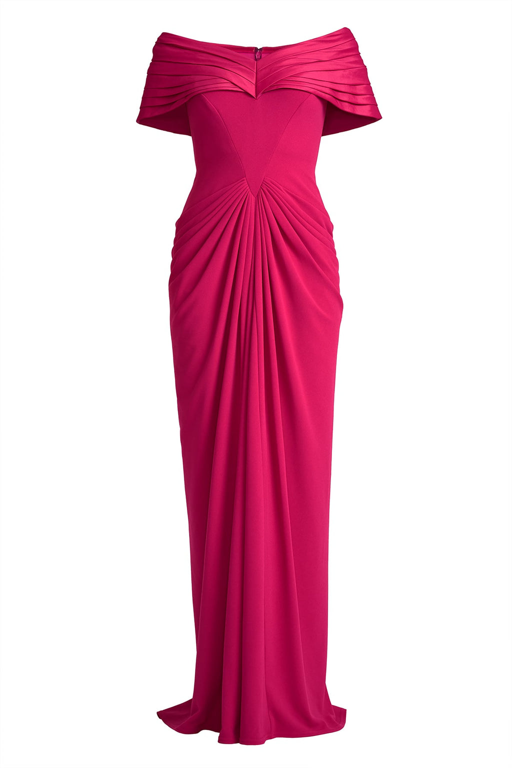 Seraphine Pleated Portrait Collar Gown