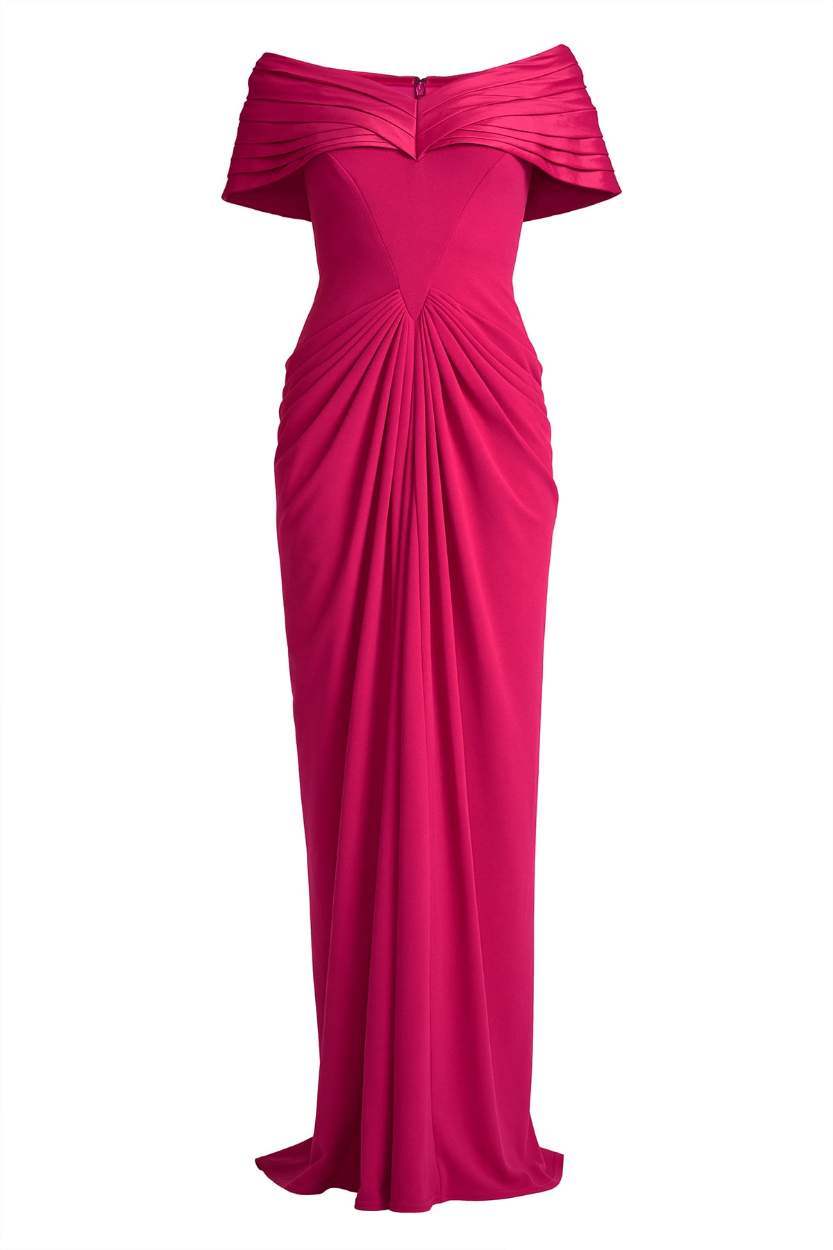 Seraphine Pleated Portrait Collar Gown