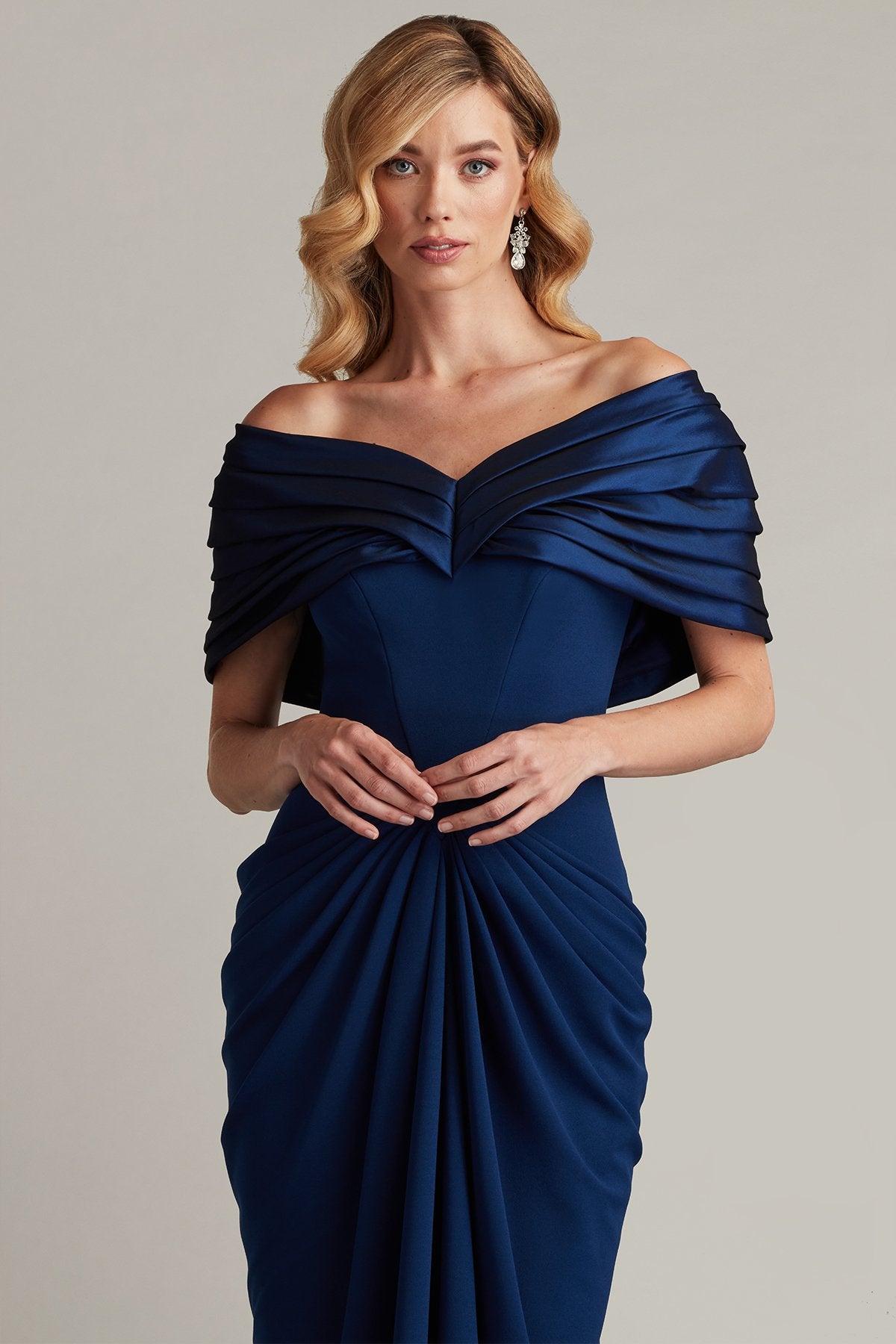 Seraphine Pleated Portrait Collar Gown Seraphine Pleated Portrait Collar Gown