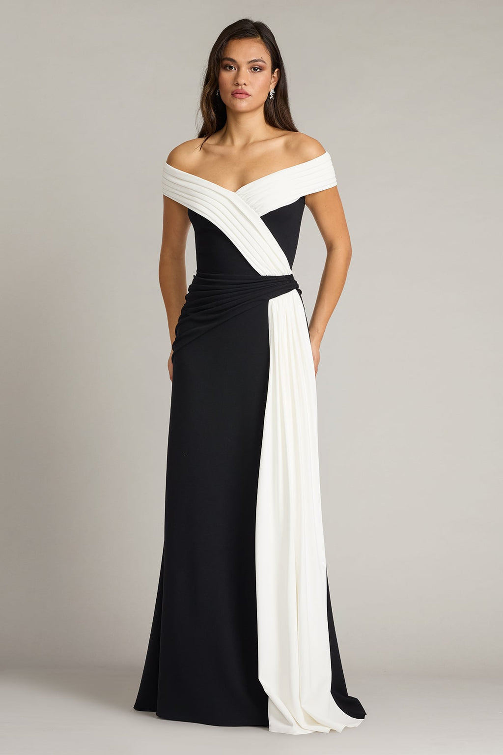 Lohner Draped Sash Gown