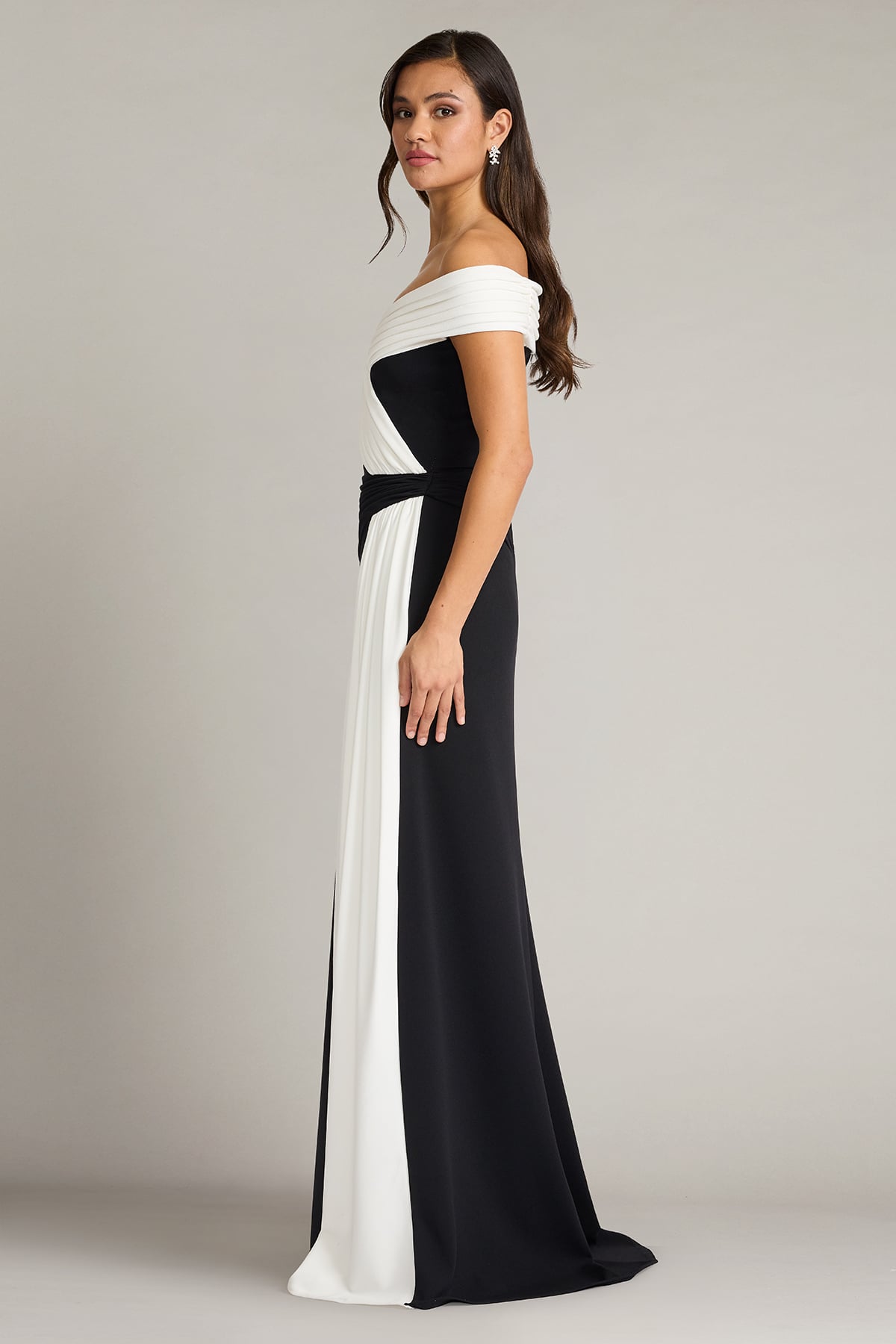 Lohner Draped Sash Gown