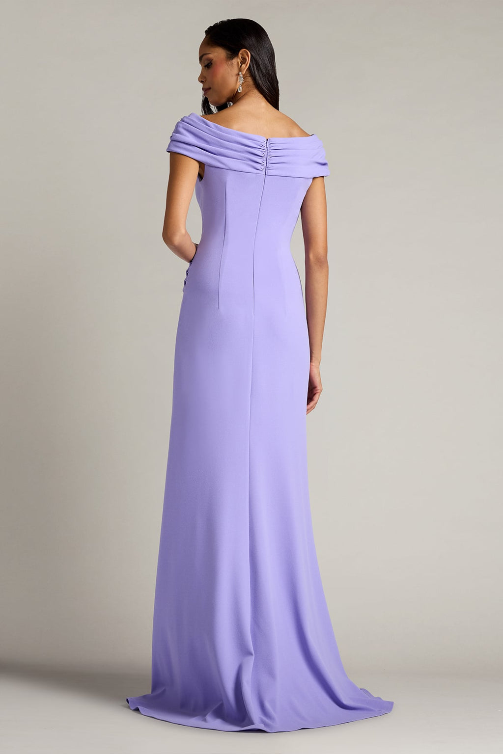 Bruner Draped Crepe Gown