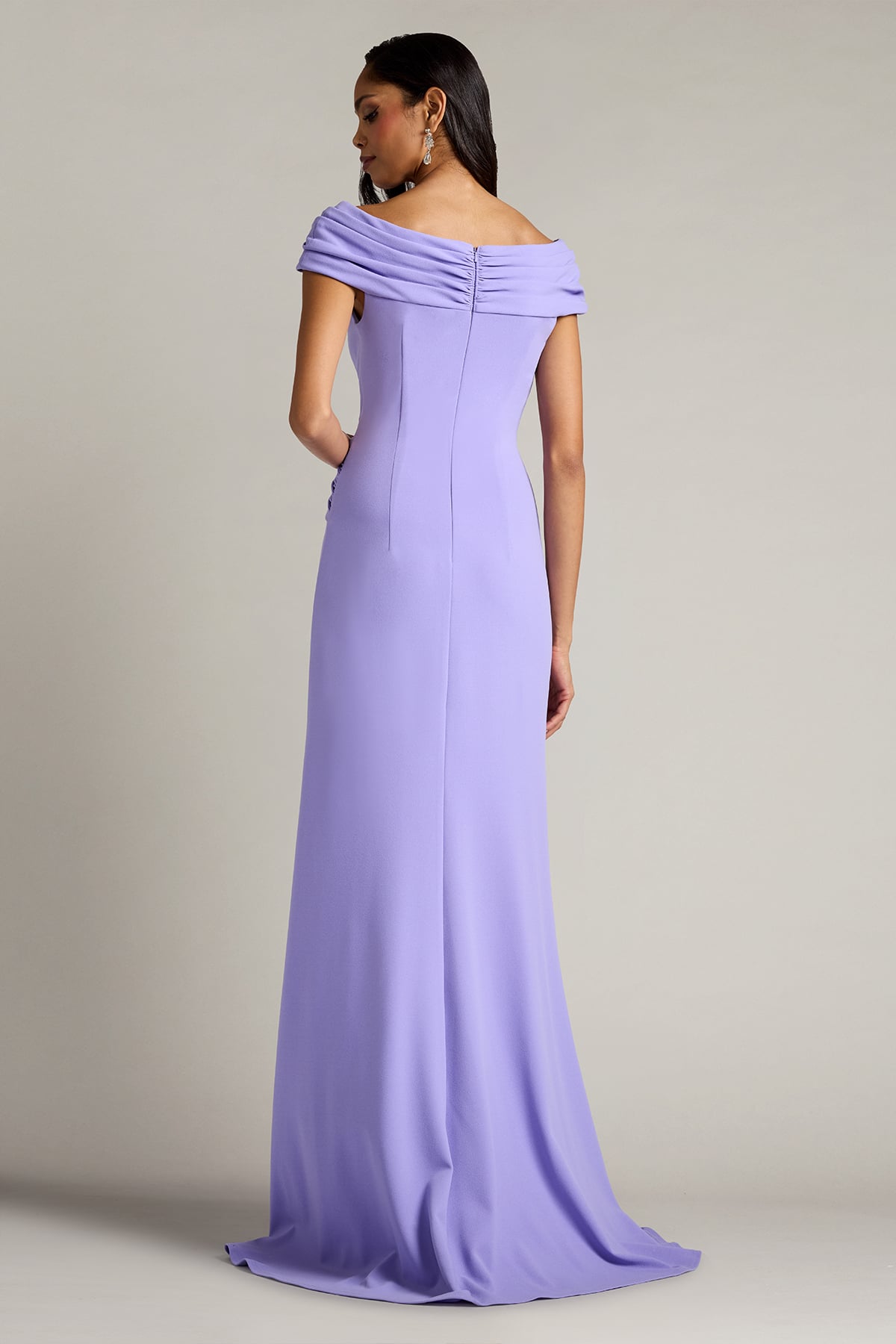 Bruner Draped Crepe Gown