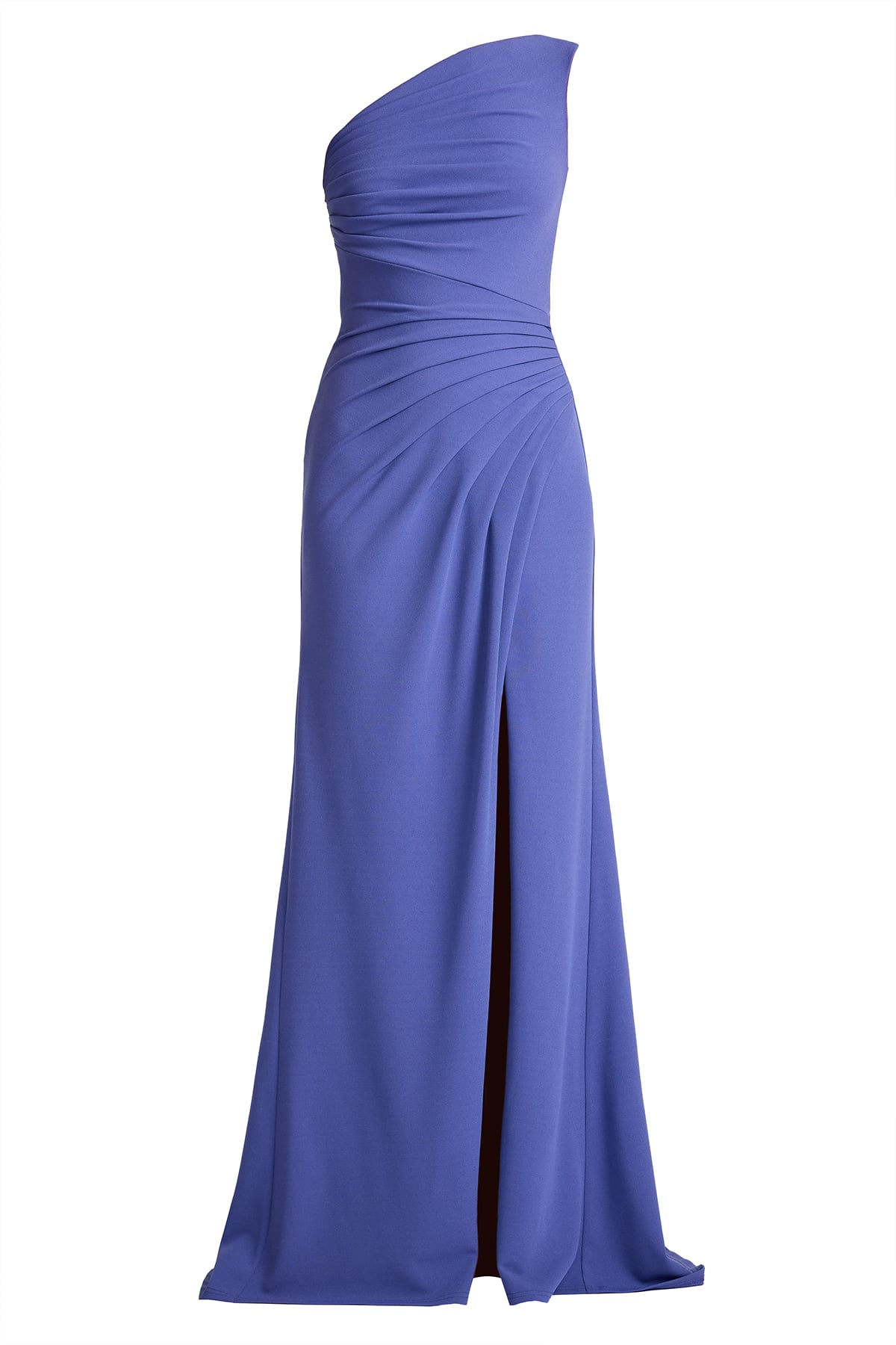 Lohner One-Shoulder Draped Gown
