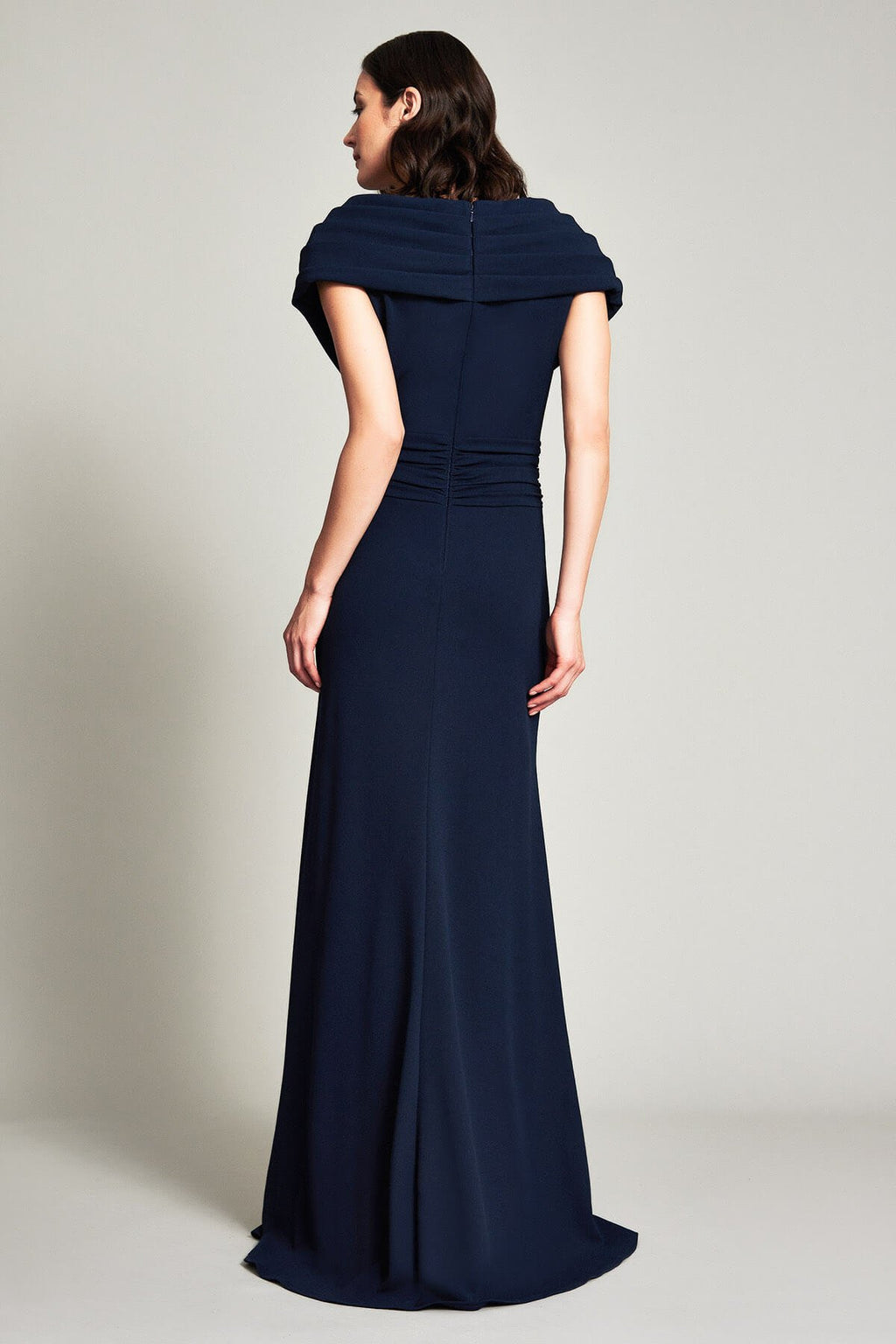 Harumi Peekaboo Paillette Gown