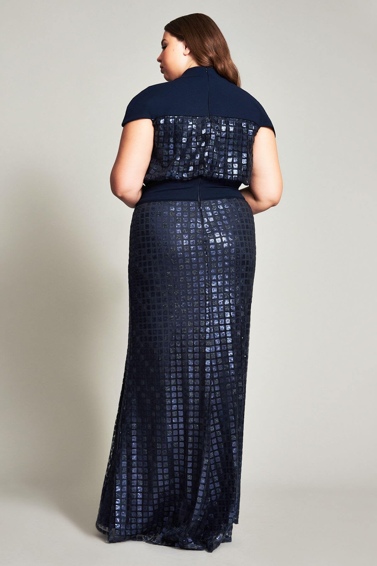 Kyo Embroidered High Slit Gown - PLUS SIZE