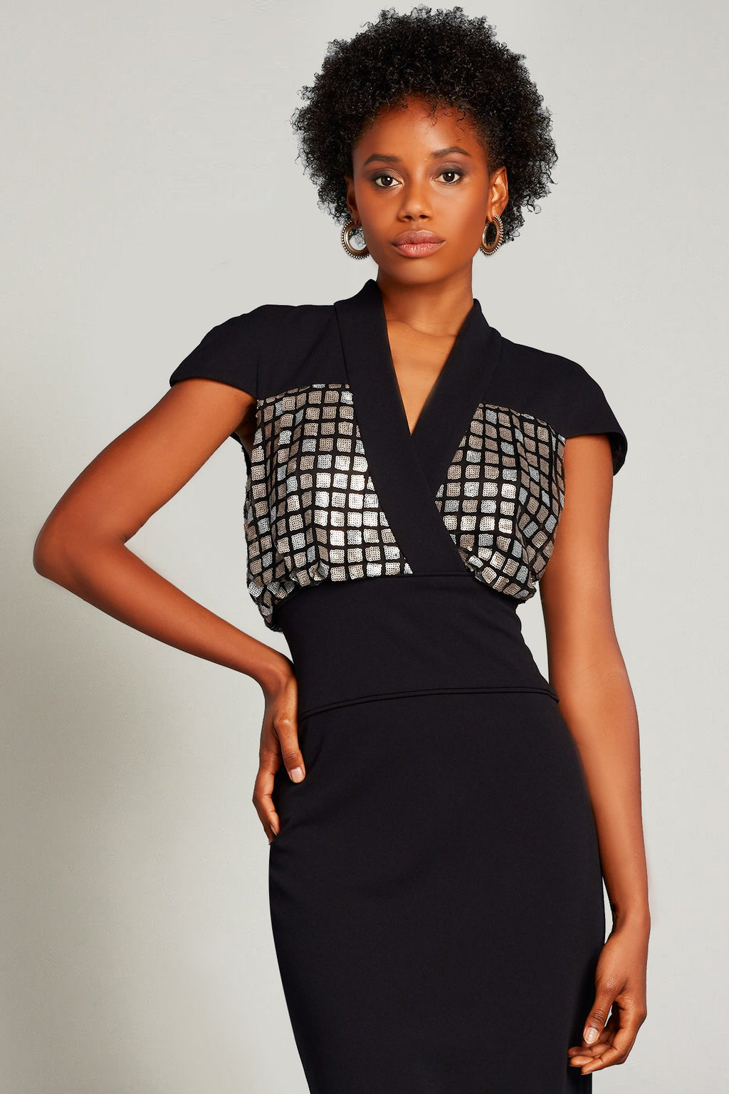 Raku Embroidered Blousson Dress 